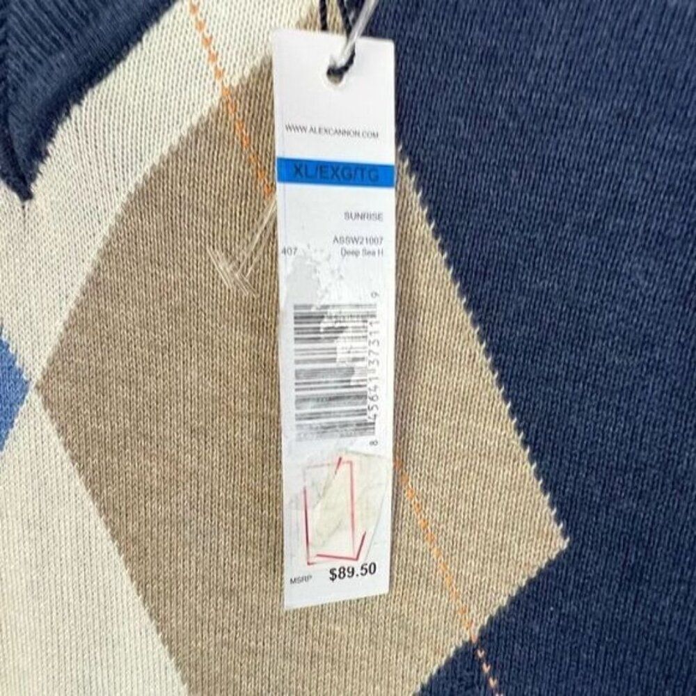 ALEX CANNON MENS NEW GOLF VEST BLUE SIZE XL - Picture 6 of 10